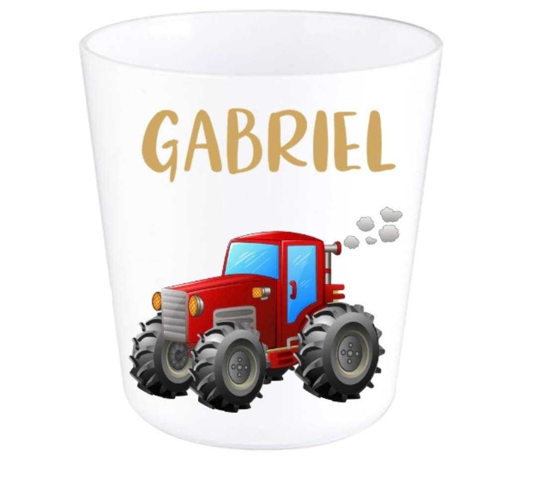 Gobelet/Verre Personnalisé Enfant Tracteur