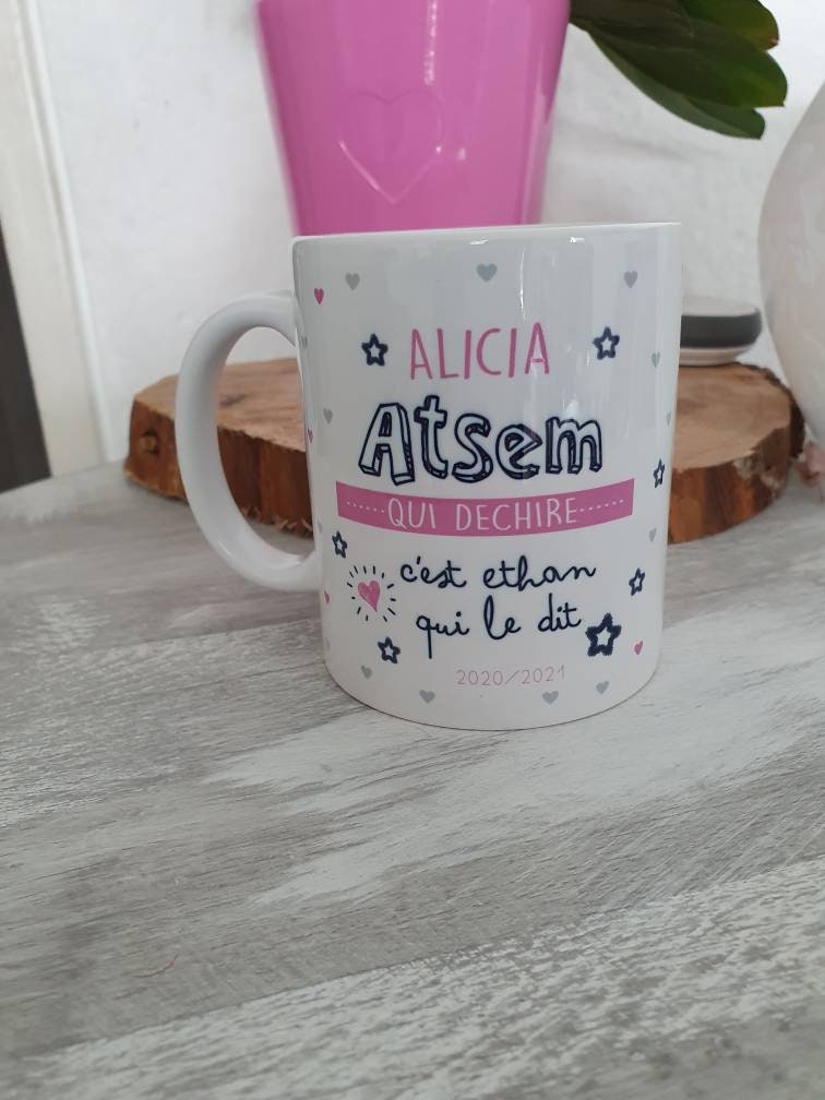 Mug Atsem/Maîtresse Qui Déchire Personnalisé en Céramique