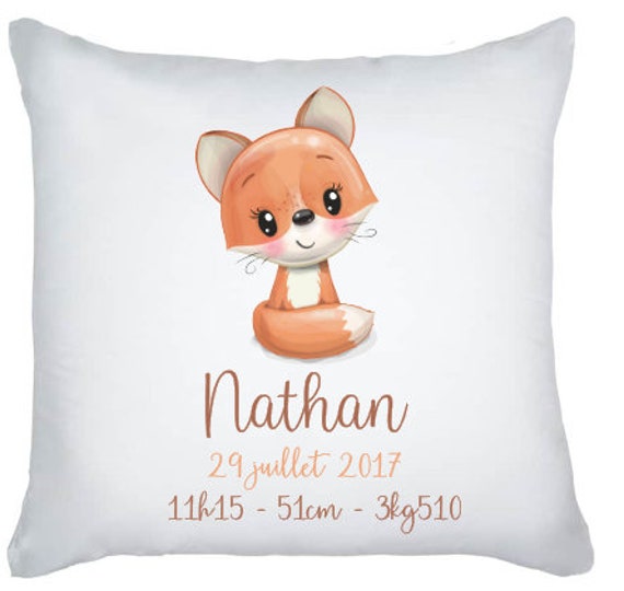 Coussin Naissance Renard