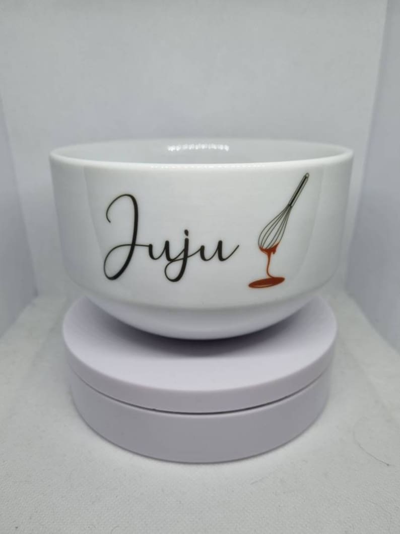 Ciotola in ceramica da personalizzare con nome e motivo immagine 2
