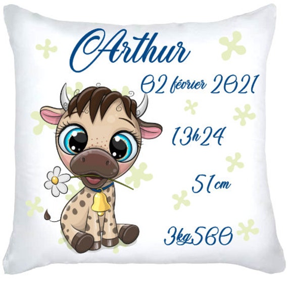 Coussin Naissance Vache