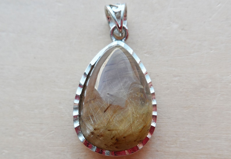 Rutilated Quartz Pendant