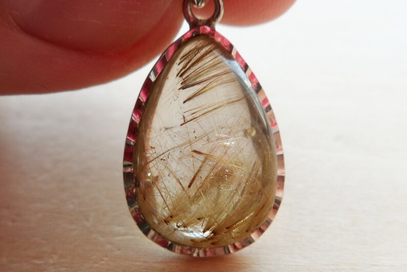 Rutilated Quartz Pendant