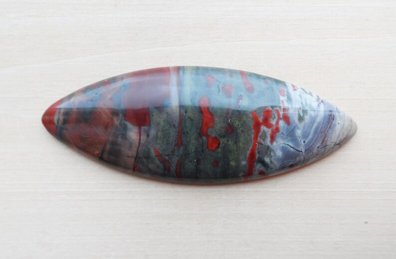 Jasper 76x28mm Cabochon Marquise Form Jasper Cabochon For Jewelry Making Green Red Cabochon For Pendant