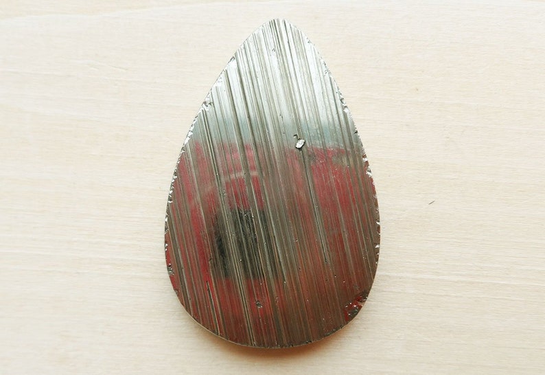 Pyrite wild cabochon pear form