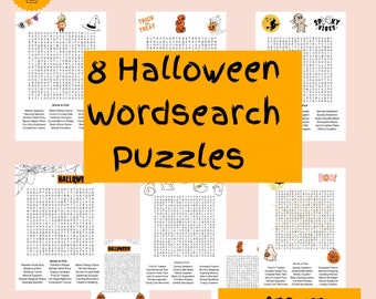 Halloween Word Search, Halloween Word Find For Kids, Printable Halloween Activity, Halloween Classroom Activity, Kids Halloween Word Search
