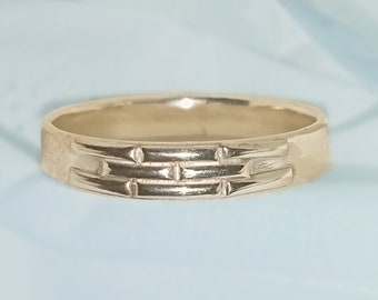 Sterling Silver BRICK PATTERN RING