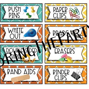 Labels for Storage Unit 24-drawer Plastic Storage Cabinet - Etsy