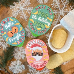 Pringles Holiday Printable | Student Gift Printable Tag | Pringles Snack Size | Kids Christmas Snack Gift | Christmas Pringles Party Favor