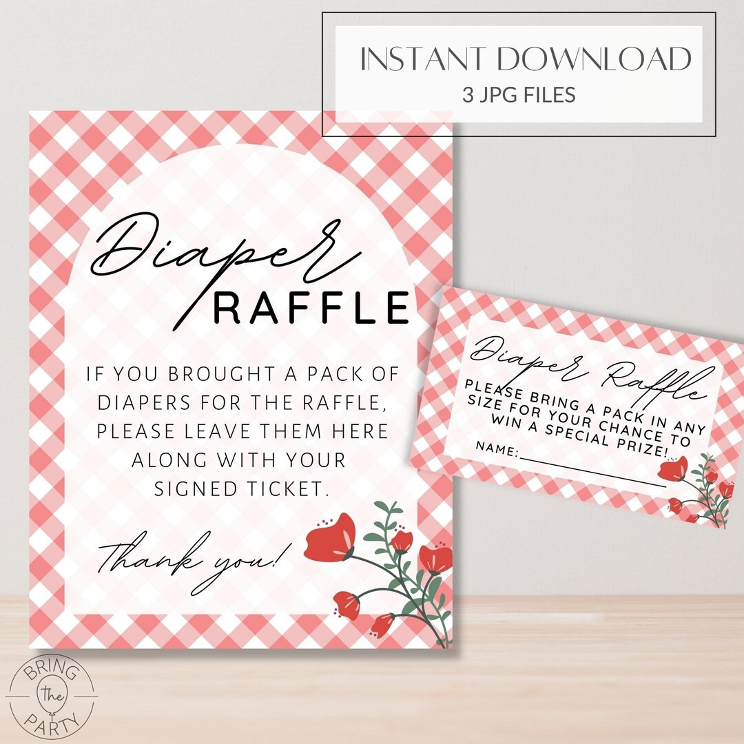 Babyq Shower Diaper Raffle Bundle Babyq Shower Decor Couples Baby