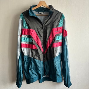 adidas vintage, coquille, veste de sport. TG