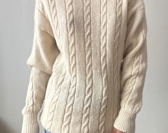 90s 100% wool jumper L