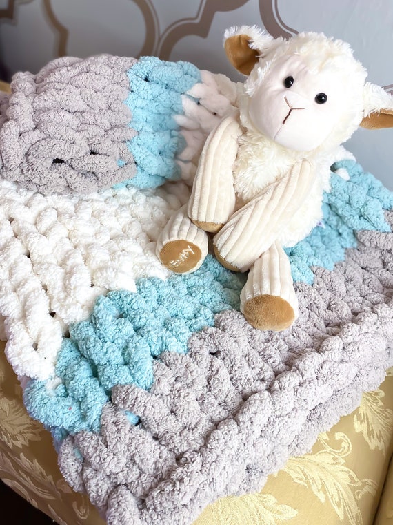 Baby Blanket Soft Chunkyknit Baby Blanket Etsy