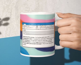 Funny work from home mug, Office email lingo coffee mug, corporate email lingo mug, funny coworker gift, funny office mug, WFH gift