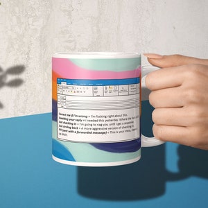 Funny work from home mug, Office email lingo coffee mug, corporate email lingo mug, funny coworker gift, funny office mug, WFH gift