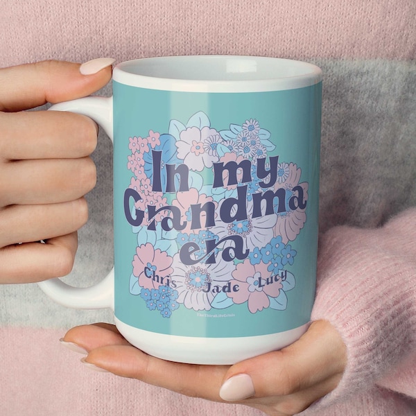 Personalised now grandma mug, grandma’s garden, custom nana gift, nana’s garden, grandkids names, mothers day presents, grandchildren gift