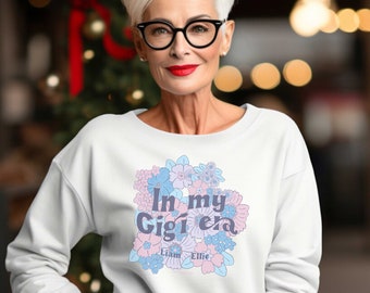 Pull ras du cou Gigi personnalisé, cadeau gigi personnalisé, gigi personnalisé, nouveau sweat-shirt gigi, chemise gigi personnalisée, nouveau cadeau gigi, Noël gigi