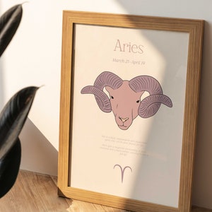 Aries art print, Aries quotes about life, Aries wall art, Aries gifts, Aries traits, , Aries astrology reading, astrology poster, zodiac art