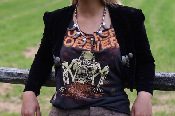 Together Forever Skeletons Halloween vert shirt s… - image 1