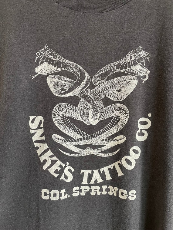 Snakes Tattoo Co. shop Screen Stars shirt - image 2