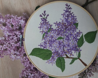 Lilac Embroidery Etsy