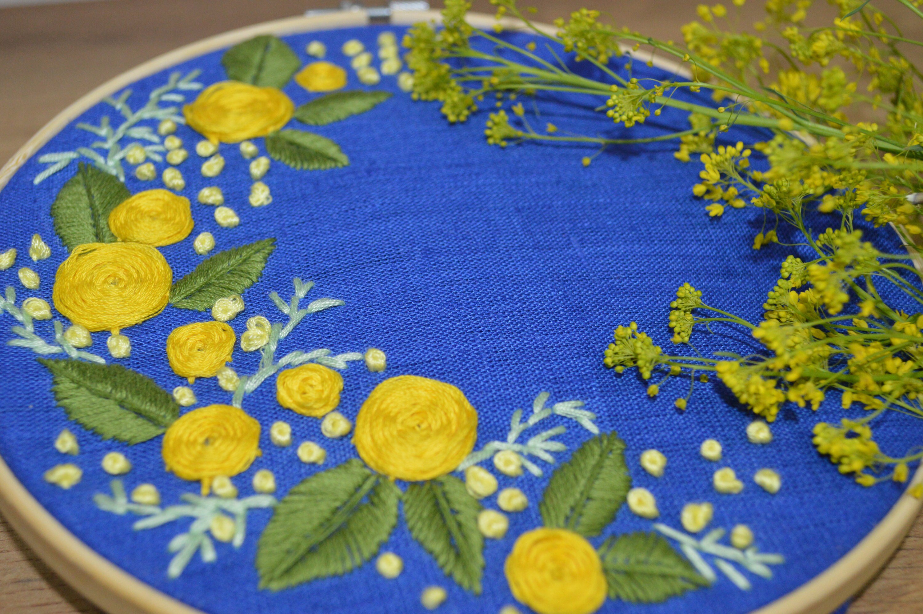 Yellow Roses Embroidery Pattern Embroidery Design Floral Etsy