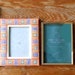 4 vintage decorative picture frames retro ornate photo frames brown orange gold autumn fall colours mixed media altered art projects (X)