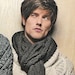 PDF knitting pattern men's chunky cable scarf patterns for men chunky yarn PDF instant download (139)