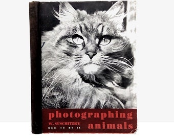 Animal photography how to book gift, Photographing Animals by W Suschitzky 1941 pet photography book illustrated 1st edition book #1923