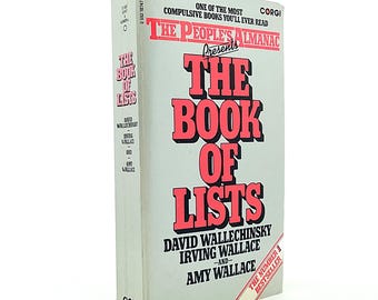 El Libro de las Listas - Edición de bolsillo de Corgi de 1981 - David Wallechinsky, Irving y Amy Wallace, Ilustrado