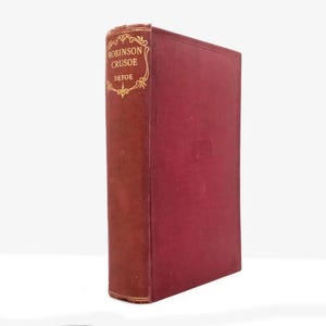 Robinson Crusoe by Daniel Defoe 1930s Antique Adventure Classic Castaway Tale Vintage English Literature  Odhams Hardback Gift for Readers