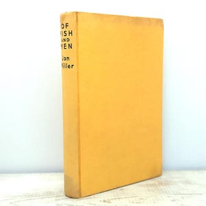 Of Fish and Men by Jon Miller vintage fish biology marine life book 1958 travel literature London Zoo study of fish in European countries