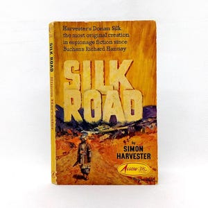 Silk Road by Simon Harvester 1964 Vintage Spy Thriller Paperback Cold War Espionage Fiction 1960s Spy Novel for Crime Paperback Gift