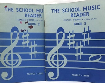 The School Music Reader 2 and 3 by Charles Hooper piano sheet music books piano lessons learn to play the piano beginner music books #1440