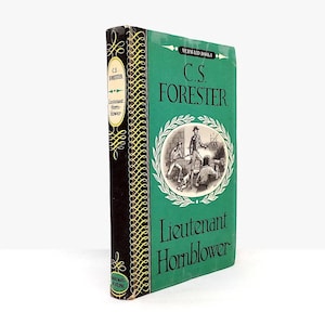 Lieutenant Hornblower by C S Forester Horatio Hornblower book series nautical seafaring Royal Navy historical fiction novel 1954 book gift