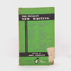 The Penguin New Writing edited by John Lehmann 1945 Vintage Literary Magazine Anthology Rare Penguin Paperback Gift Book