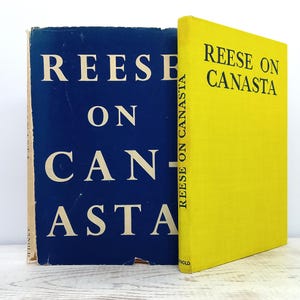 Reese on Canasta by Terence Reese – 1951 First Edition with Dust Jacket – Vintage Card Game Guide