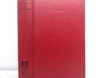 David Copperfield 1956 Charles Dickens Red Hardcover Kingston Library, Novel Prop