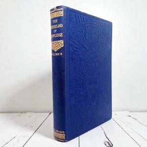 El país de las maravillas del conocimiento, vol. 6, enciclopedia de la década de 1930, libro de referencia ilustrado decorativo