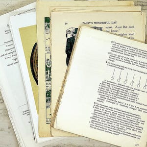 Antique Book Pages for Scrapbooking, Ephemera, and Paper Crafts image 10