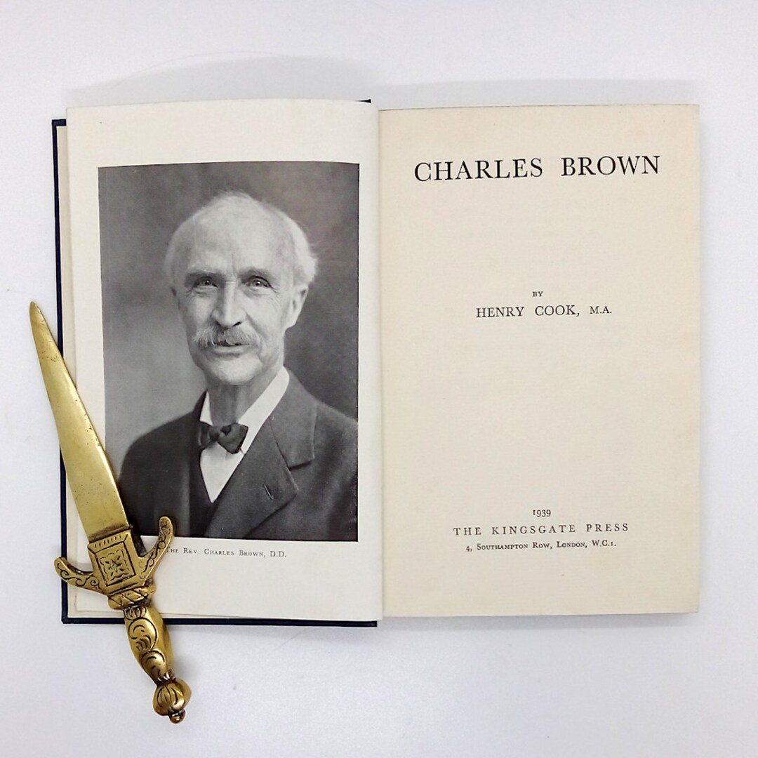 Charles Brown by Henry Cook 1939 Biography Book 1st Edition Etsy