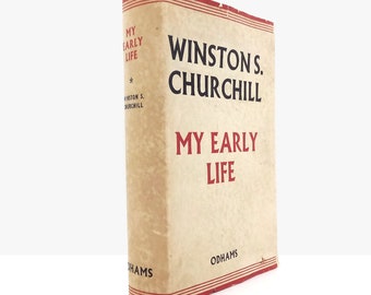 Political biography, My Early Life by Winston S Churchill UK wartime prime minister vintage Churchill biography WW2 prime minister #2154