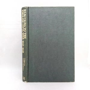 English history book, Reactions to the English Civil War 1642-1649 edited by John Morrill 1st edition book vintage modern history book gift