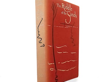 El enigma de las arenas de Erskine Childers, novela de suspense ilustrada de 1992, edición de lujo de tapa dura.
