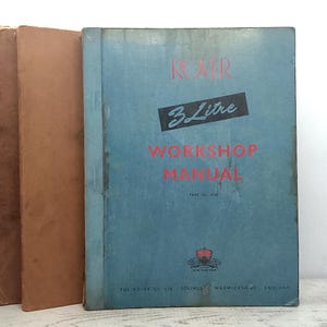 Rover 3 Litre Workshop Manual – December 1960 Large Car Maintenance Book in Original Cardboard Casing, TP/234/C, Illustrated