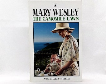 Book gift for her, The Camomile Lawn by Mary Wesley WW2 historical fiction TV series book vintage paperback romantic fiction book gift #2272