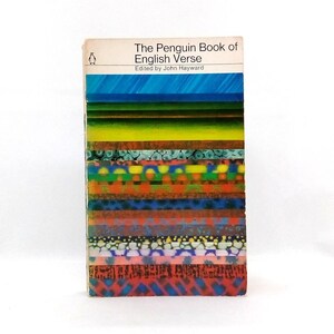 The Penguin Book of English Verse édité par J Hayward cadeau de livre de poésie vintage 1968 livre de poche de poèmes cadeau de poésie de la littérature anglaise