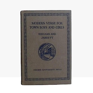 Livre de poésie pour enfants vintage 1958 vers modernes pour garçons et filles de la ville, poèmes illustrés par Sussams & Jarrett, livre cadeau pour enfants