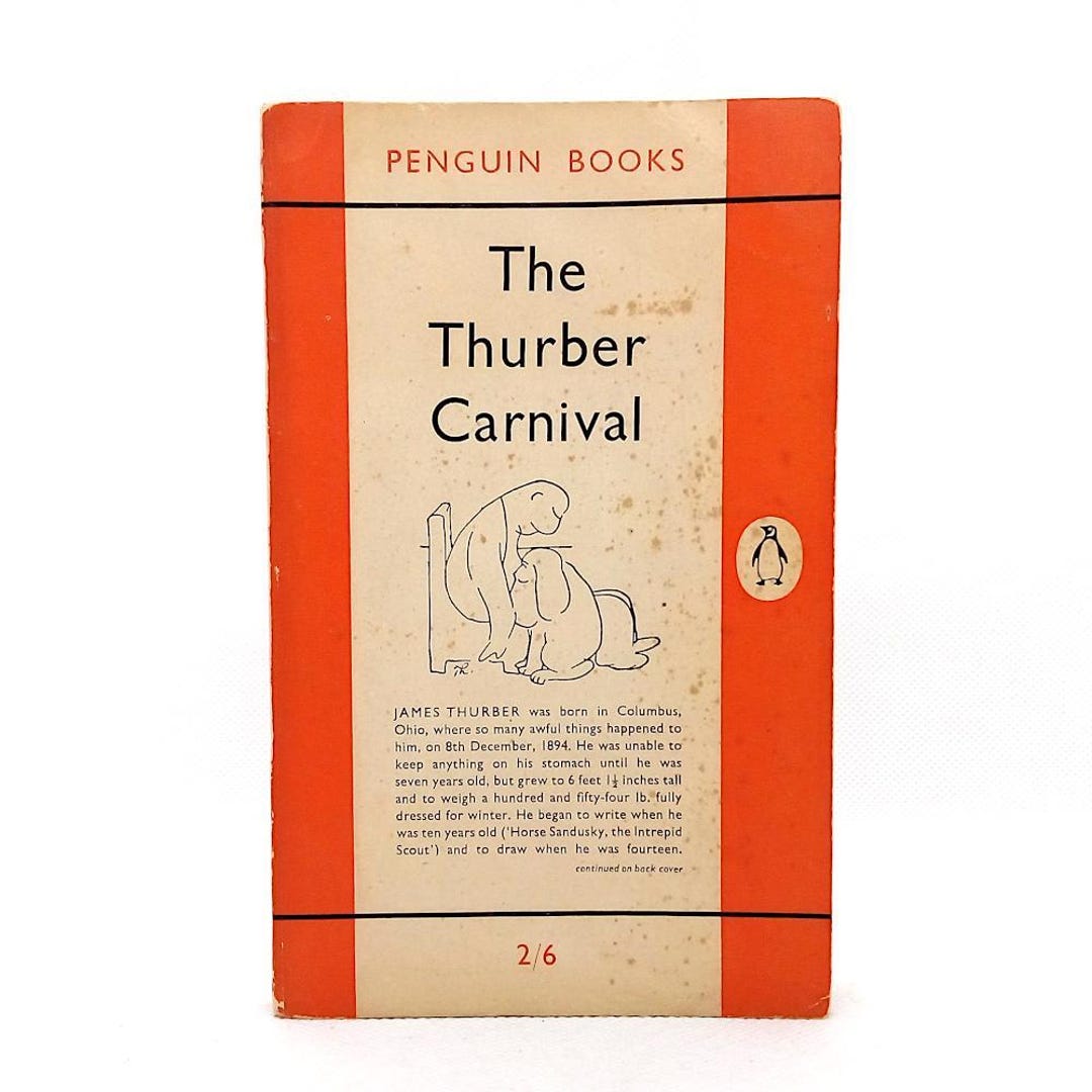 The Thurber Carnival by James Thurber 1956 Penguin Paperback American Literature Stories ...