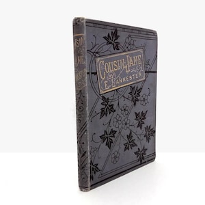 Cousin Lane by E Lankester English Victorian fiction book for children antique 1800s storybook rare pocket size book with 1895 inscription